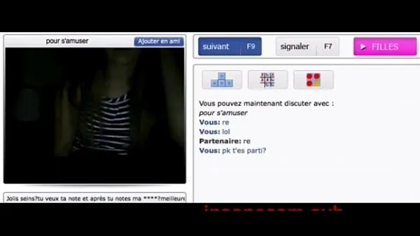 A legjobb French Teen Shows Her Boobs for a Rating on Cam Porn menő videók