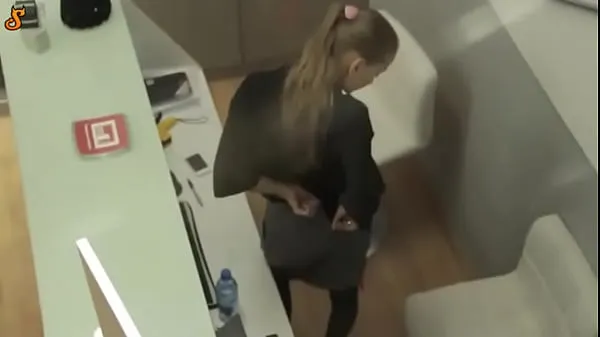 Najboljši hot secretary comes from clothes during her work Skoftennet kul videoposnetki