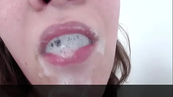 Best BBW Blows HUGE Spit Bubbles Deepthroat Dildo cool Videos