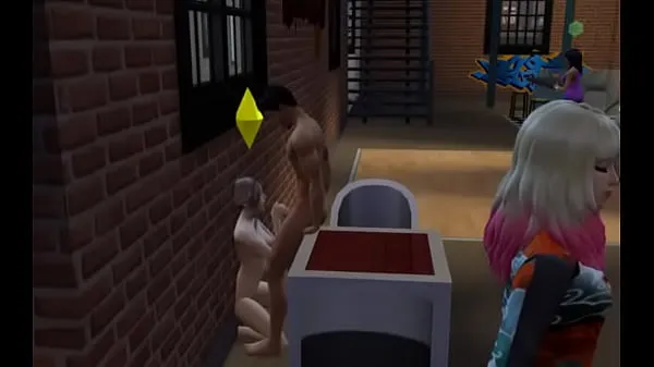 最佳Sims Blowjob in a club酷视频