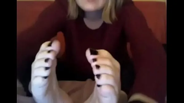 Best webcam model in sweatshirt suck her own toes cool Videos