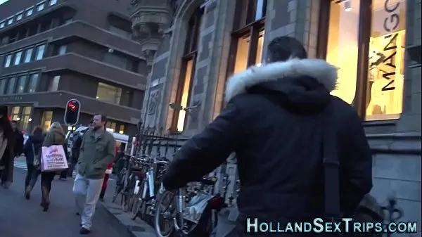 최고의 Dutch hooker in fishnets 멋진 비디오
