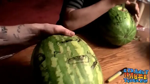 Best Straight inked guys fuck watermelons until cumming cool Videos