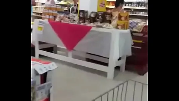 Best Naughty married showing off at the supermarket cool Videos