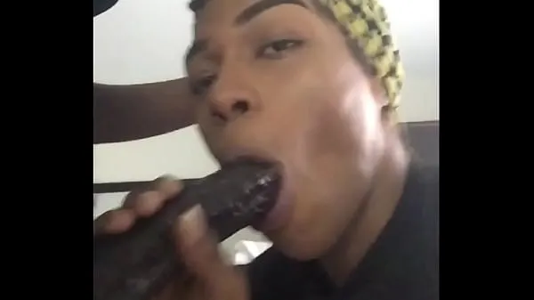 Nejlepší I can swallow ANY SIZE ..challenge me!” - LibraLuve Swallowing 12" of Big Black Dick skvělá videa