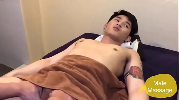 Video cute Asian boy ball massage keren terbaik
