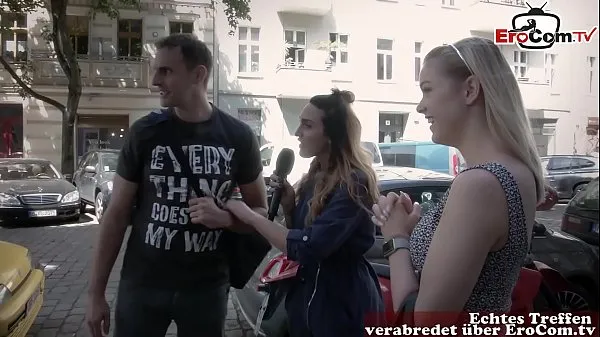 Best german reporter search guy and girl on street for real sexdate cool Videos