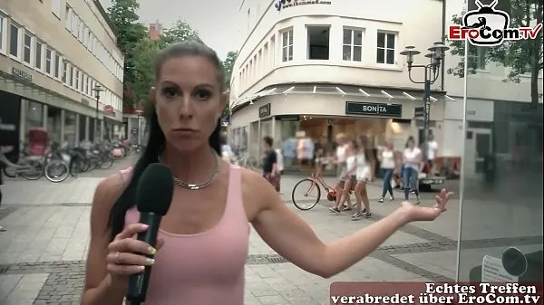 Best German milf pick up guy at street casting for fuck cool Videos