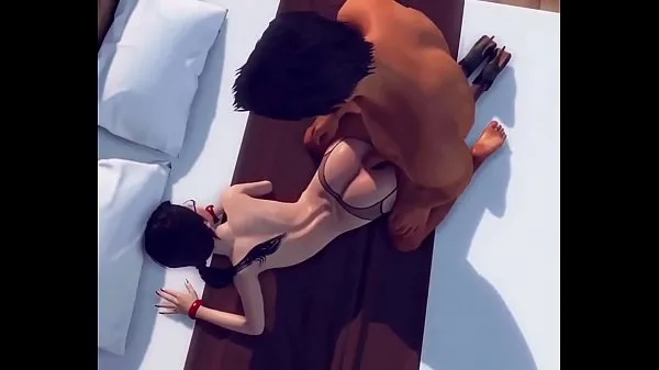 Najboljši New 3D Project with a deep throat and a rider on a dick (Animation 2020 kul videoposnetki