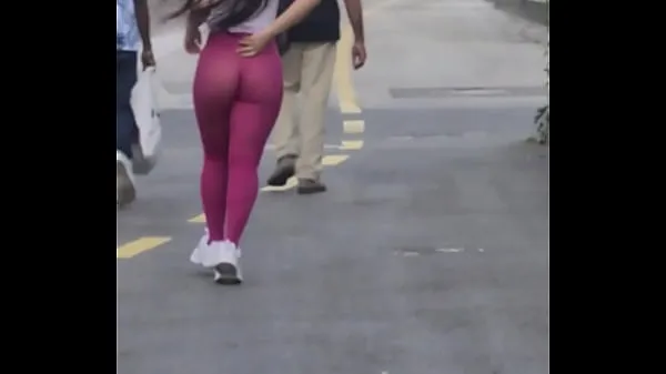 Beste Married almost naked on the street in transparent leggings Luana Kazaki coole video's