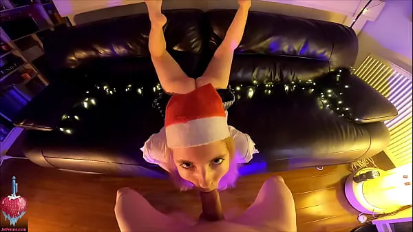 Best Christmas Blowjob with Soles in View - Foot Fetish POV kule videoer