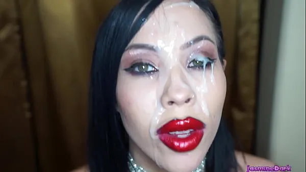 Najboljši Lip Fetish and Facial - Jasmine Dark kul videoposnetki