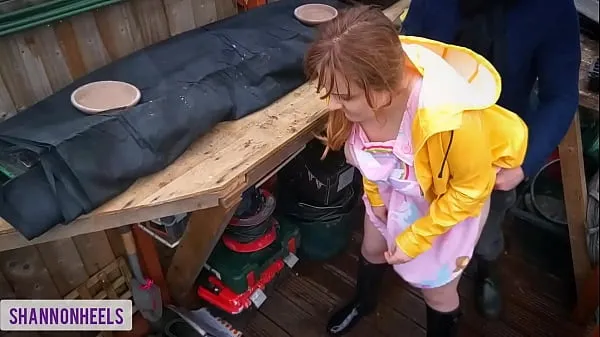 Best Innocent Redhead Get's Caught in Shed and Butt Fucked - ShannonHuxley cool Videos