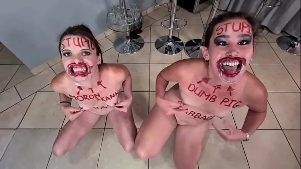 Najlepšie Two stupid whores doing stupid things | self humiliation and humiliating each other skvelých videí