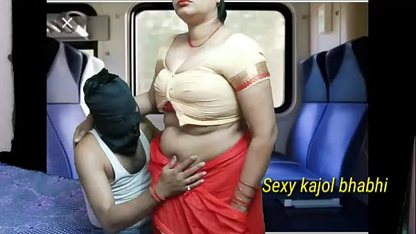 최고의 Indian aunty fucking in coach with her son in a journey and sucking cock and take cum in pussy 멋진 비디오