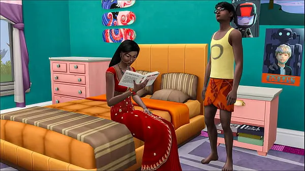 Beste Indian step Brother had to share the same bed with his sister because of the guests coole video's