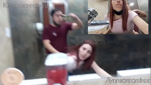 Beste Blowjob and hard fuck at Mc Donald's bathroom - .scream outdoor sex coole video's