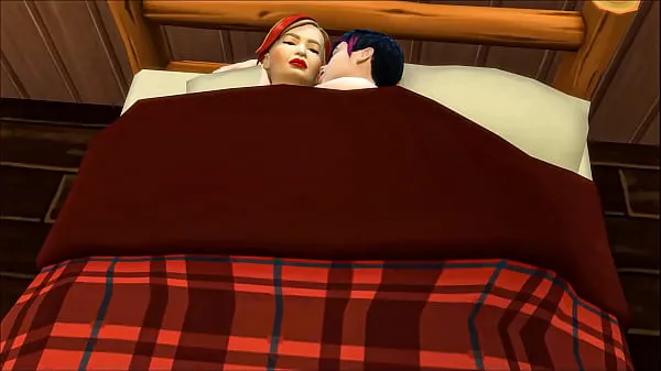 Best step Mom has to share the bed with her son at the hotel because they did not have other empty rooms or with several beds - Family sex cool Videos