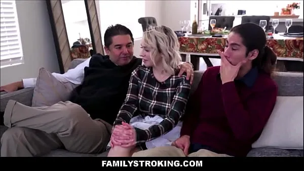 최고의 Young Cute Blonde Teen Step Sister & Brother Thanksgiving Day Sex 멋진 비디오