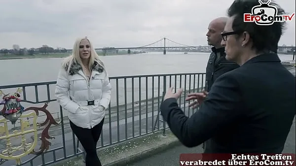 Video hay nhất german naive blonde teen pick up after flirt on street 3some thú vị