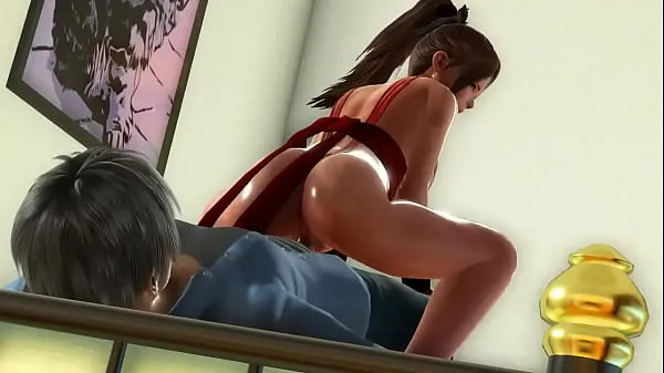 Beste Mai Shiranui the king of the fighters cosplay has sex with a man in hot porn hentai gameplay coole video's