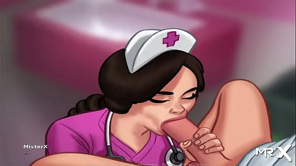 Beste SummertimeSaga - Nurse plays with cock then takes it in her mouth E3 coole video's