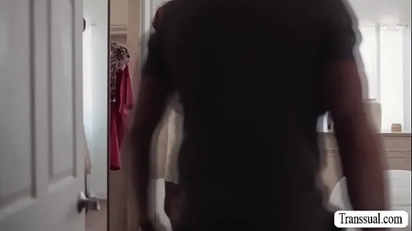 Best Skinny shemale caught by her stepdad wearing the clothes of her .Instead of getting mad,he licks her ass and barebacks it after cool Videos