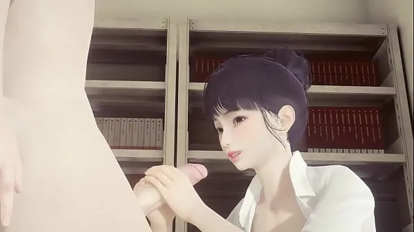 Bedste Hentai Uncensored - Shoko jerks off and cums on her face and gets fucked while grabbing her tits - Japanese Asian Manga Anime Game Porn seje videoer