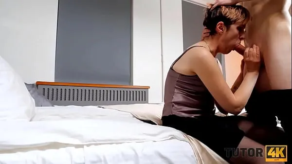En iyi TUTOR4K. Student hides literature tutors glasses to have sex with her harika Videolar