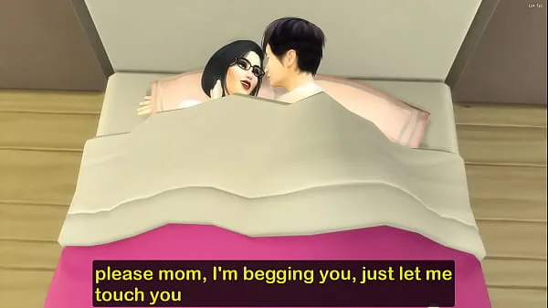 Bästa Japanese Step-mom and virgin step-son share the same bed at the hotel room on a business trip coola videor