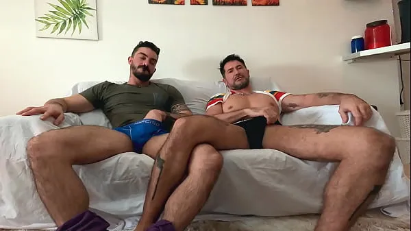 Video Stepbrother warms up with my cock watching porn - can't stop thinking about step-brother's cock - stepbrothers fuck bareback when parents are out - Stepbrother caught me watching gay porn - with Alex Barcelona & Nico Bello keren terbaik
