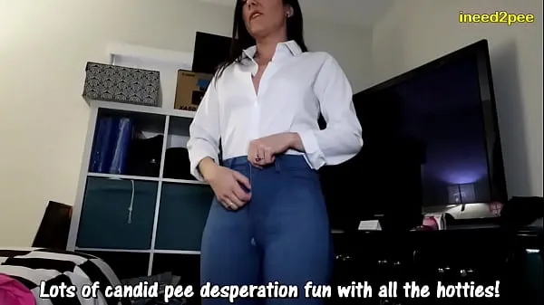 Nejlepší desperate to pee hotties piss their tight jeans wetting omorashi 2023 skvělá videa