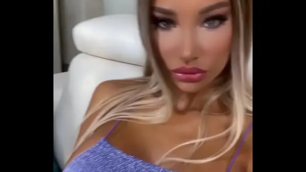 أفضل Beautiful Monika Fox Poses In A Luxurious Blue Dress & Teases Pussy مقاطع فيديو رائعة