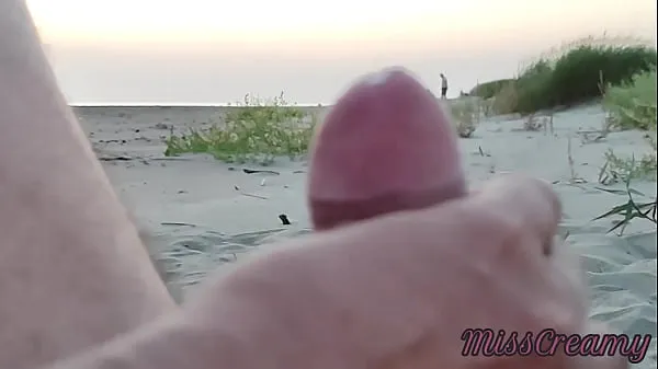 Best French teacher amateur handjob on public beach with cumshot Extreme sex in front of strangers - MissCreamy cool Videos