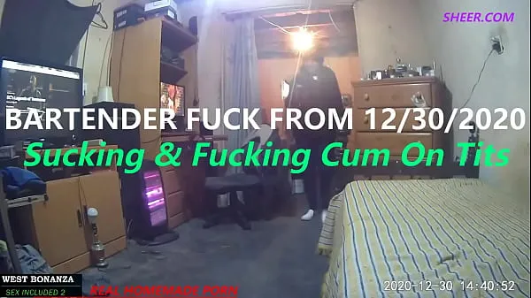 Best Bartender Fuck From 12/30/2020 - Suck & Fuck cum On Tits cool Videos