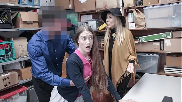 Τα καλύτερα Teen and Her Granny Fucked by Perv Mall Officer for Stealing from Mall Premises - Fuckthief δροσερά βίντεο